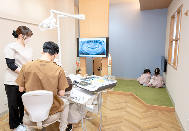診療室内にもキッズスペース